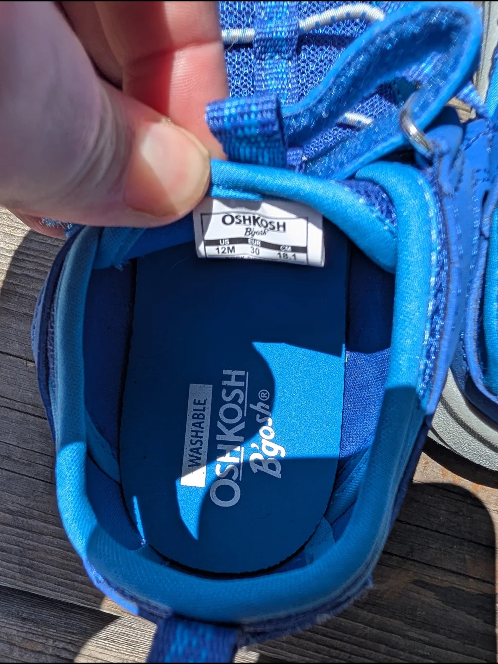 OshKosh B'gosh Blue Kids Athletic Sneakers